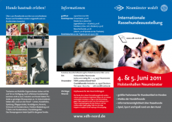 Hunderassenausstellung Flyer